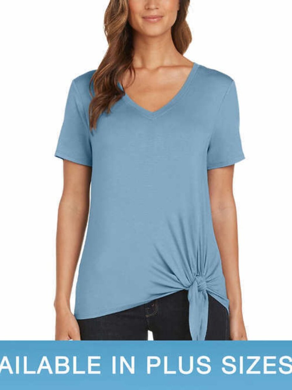Matty M Womens Side Tie T-Shirt